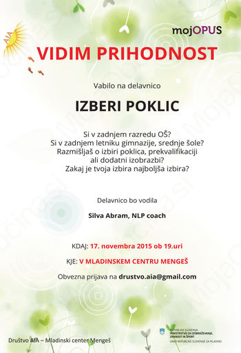 Vidim prihodnost - IZBIRA POKLICA