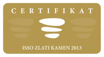 Certifikat ISSO Zlati kamen 2013