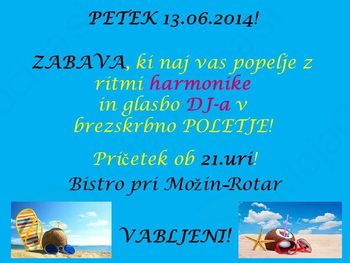 ZABAVA V BISTROJU PRI MOŽIN - ROTAR