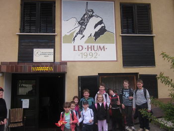 Planinci POŠ Socka na Lovski koči Hum