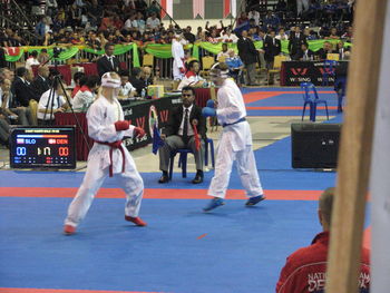 Mladi karateisti na svetovnem prvenstvu v Maleziji