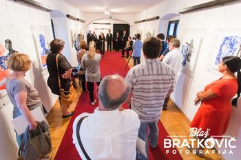 Odprtje razstave 3. Valvasorjevih mednarodnih grafičnih dni