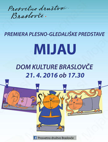 MIJAU premiera plesno-gledališke predstave 