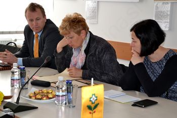 Z ministrico Majcen tudi o zadrževalniku