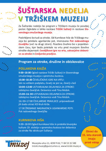 Šuštarska nedelja v Tržiškem muzeju