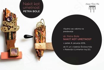 Predavanje dr. Petre Bole: Nakit kot umetnost