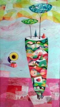 "Barviti spomini" Polone in Davida  v Finžgarjevi galeriji v Ljubljani