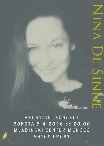 Akustični koncert - Nina De Sinne
