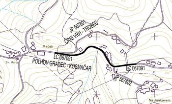 Začetek del na lokalni cesti na Črnem Vrhu