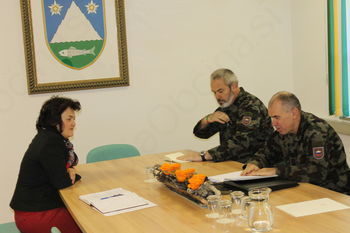 Obisk 1. brigade Teritorialnega polka 