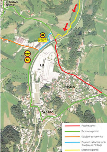 Dela na Rečiški in zapora