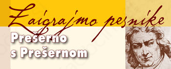 Prešerno s Prešernom v Kavarni Vidic na Linhartovem trgu