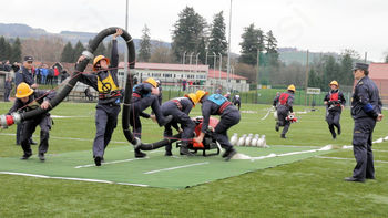 Člani A PGD Žažar odhajajo na gasilsko olimpijado