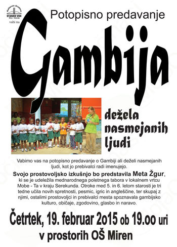 potopisno predavanje GAMBIJA