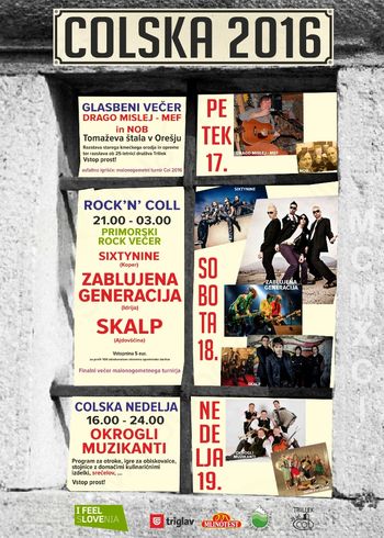 Program prireditve Colska 2016 Program prireditve Colska 2016