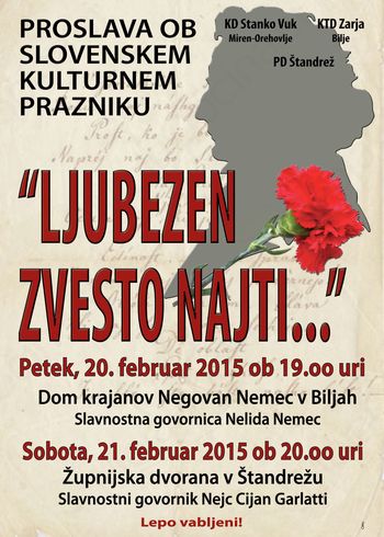 prireditev ob Slovenskem kulturnem prazniku