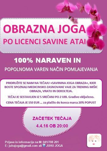 TEČAJ SAVININE JOGE OBRAZA