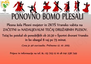 PONOVNO BOMO PLESALI