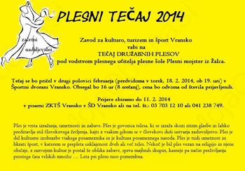 VABILO - PLESNI TEČAJ