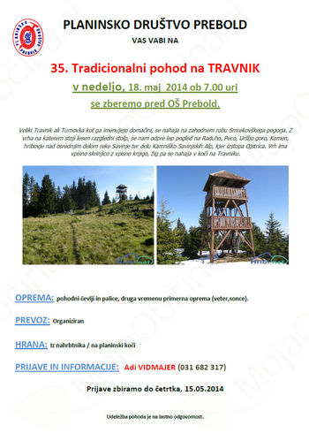 Pohod na Travnik