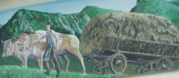 Poslikava na hlevu domačije Pri Lesnikov'c na Setnici