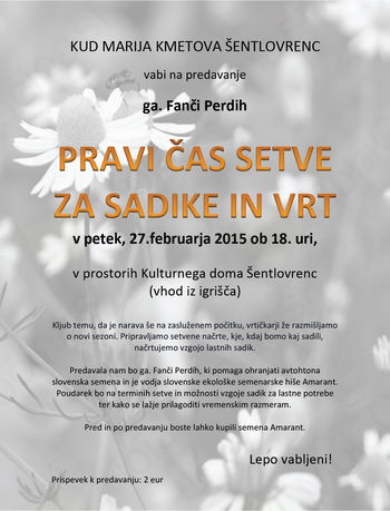 Kulturniki za cvetočo pomlad