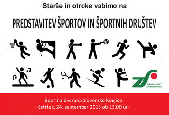 Predstavitev športov in športnih društev v Občini Slovenske Konjice
