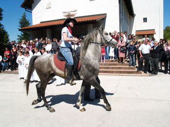 Žegnanje konj v Hinjah