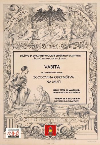 ZGODOVINA OBRTNIŠTVA NA MUTI- RAZSTAVA ZGODOVINA OBRTNIŠTVA NA MUTI- RAZSTAVA