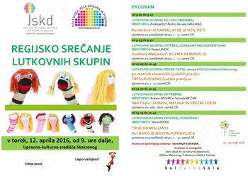 Regijsko srečanje lutkovnih skupin v Mokronogu