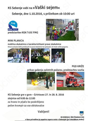 Vaški sejem v Sebenjah