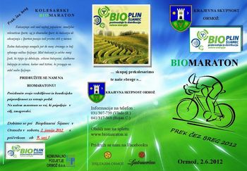 Vabilo na kolesarski biomaraton