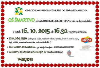 Od lokalno pridelane hrane do zdravega obroka