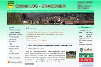Občina Log - Dragomer ima prenovljeno občinsko stran