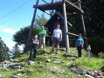 Srečanje županov in pohodnikov na Svetem Petru