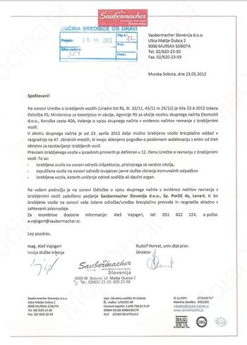 Uredba o razgradnji izrabljenih vozil