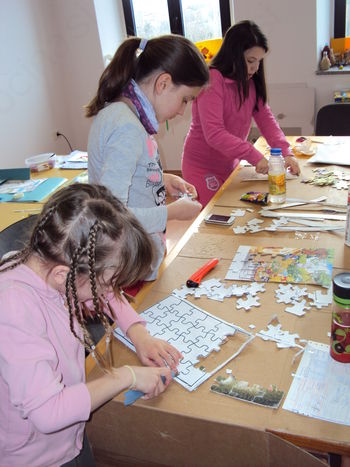 Zimska igra otrok v KS Gojače-Malovše