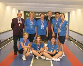 Kegljačice Trebnjega podprvakinje v 1.B ligi