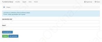 Prehod na nov sistem za obvezno poročanje števila nočitev preko spletne strani www.ttaksa.si