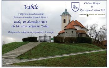 Vabilo na božično-novoletni koncert Vabilo na božično-novoletni koncert
