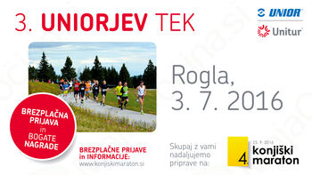 3. 7. bomo ponovno tekli na Rogli … na 3. Uniorjevem teku! 