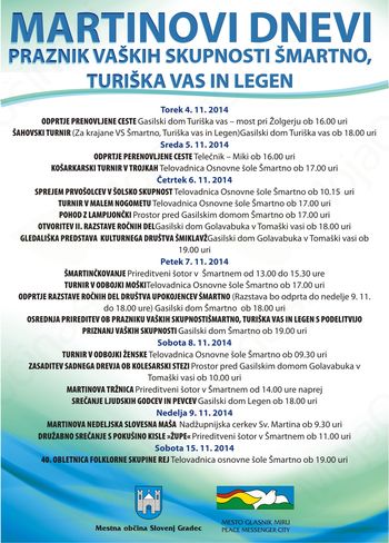 Martinovi dnevi v Šmartnem pri Slovenj Gradcu Martinovi dnevi v Šmartnem pri Slovenj Gradcu