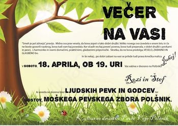 Večer na vasi, 18.4.2015
