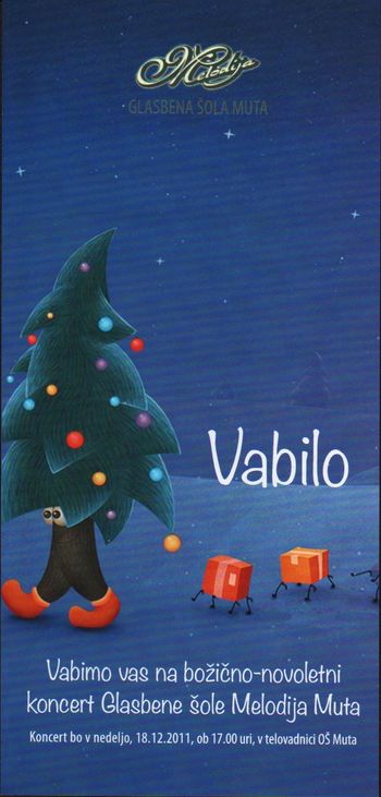Božično-novoletni koncert Glasbene šole  Melodije Muta
