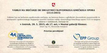 500 letnica Slovenskega kmečkega upora - Kulturno-zgodovinsko srečanje