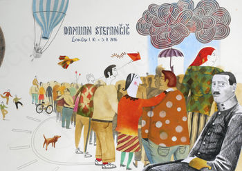 Priznani slovenski ilustrator Damijan Stepančič bo razstavljal v Lični hiši