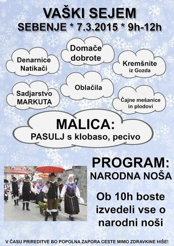 Vaški sejem v Sebenjah