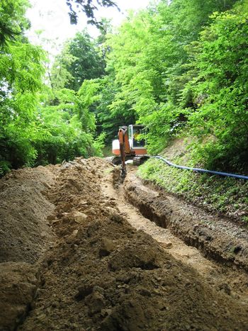 Izgradnja vodovoda Sv. Tomaž – odsek Kmecl