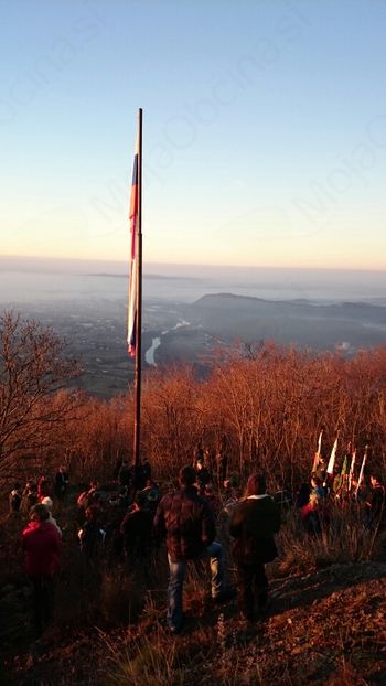 Dvig slovenske zastave na Sabotinu