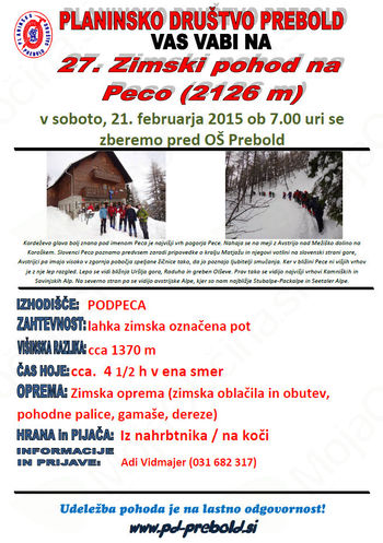 27.Zimski pohod na Peco